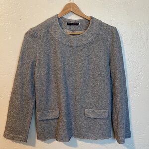 Harvey Faircloth Gray Sweater Top Size:6